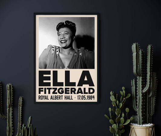 Ella Fitzgerald Jazz Concert Poster