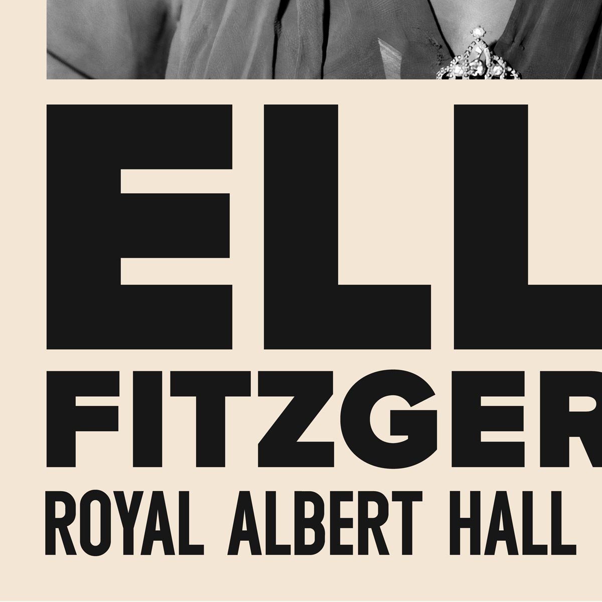 Ella Fitzgerald Jazz Concert Poster
