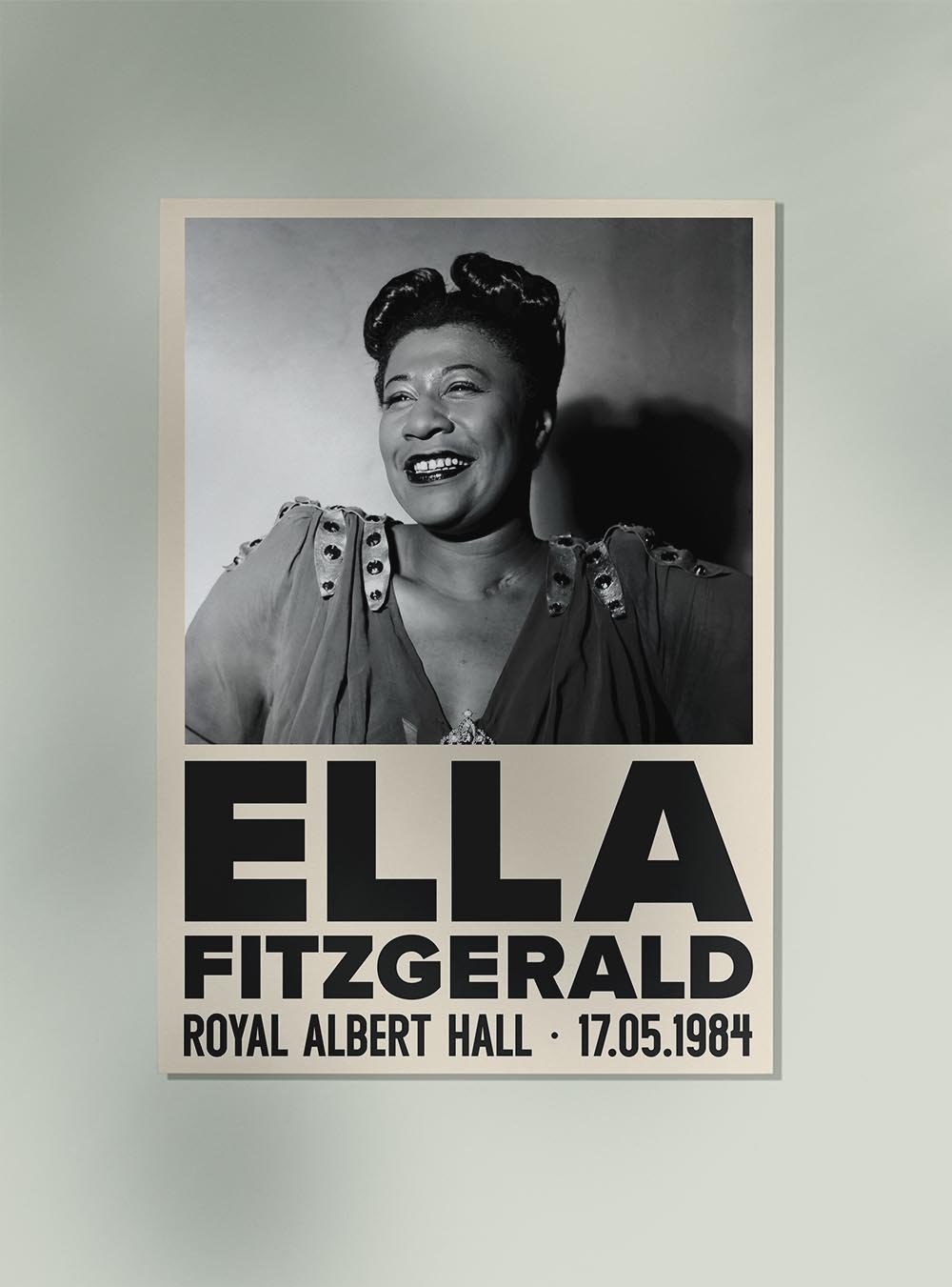 Ella Fitzgerald Jazz Concert Poster