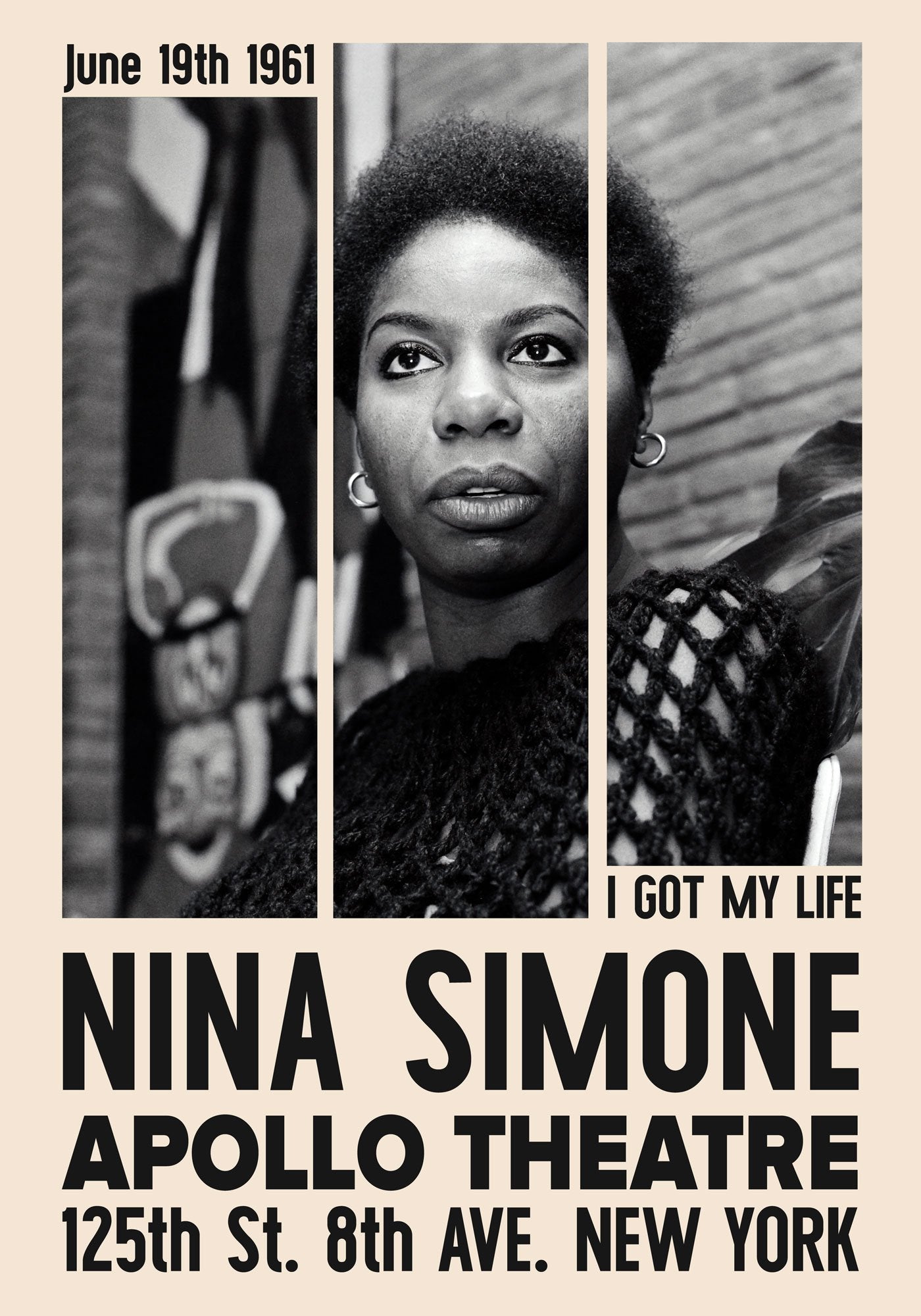 Nina Simone Jazz Concert Poster