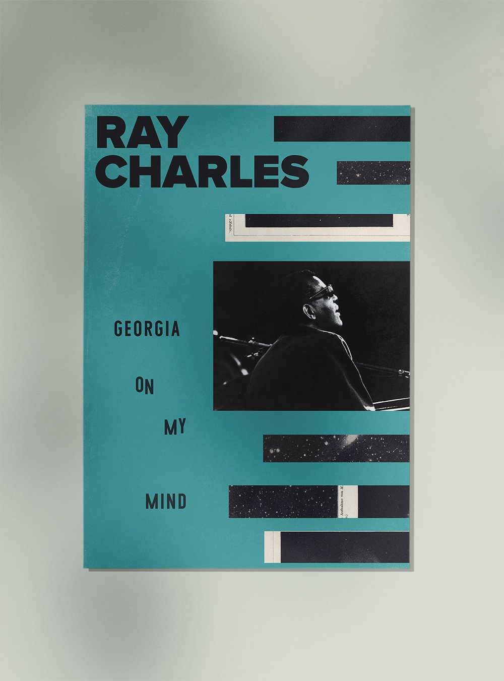 Ray Charles Jazz Concert Poster