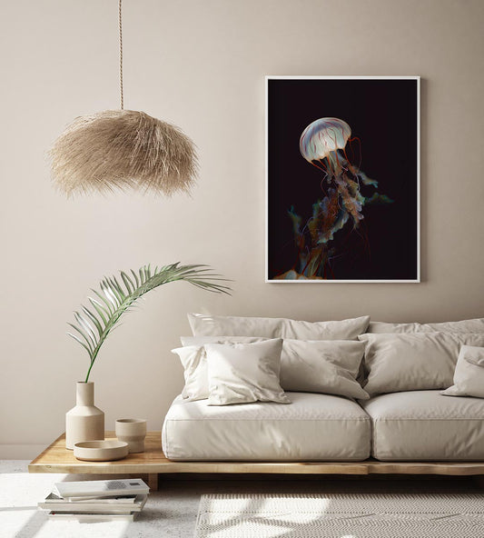 Dawn Dance Jellyfish Wall Art Print by Julia Charlott