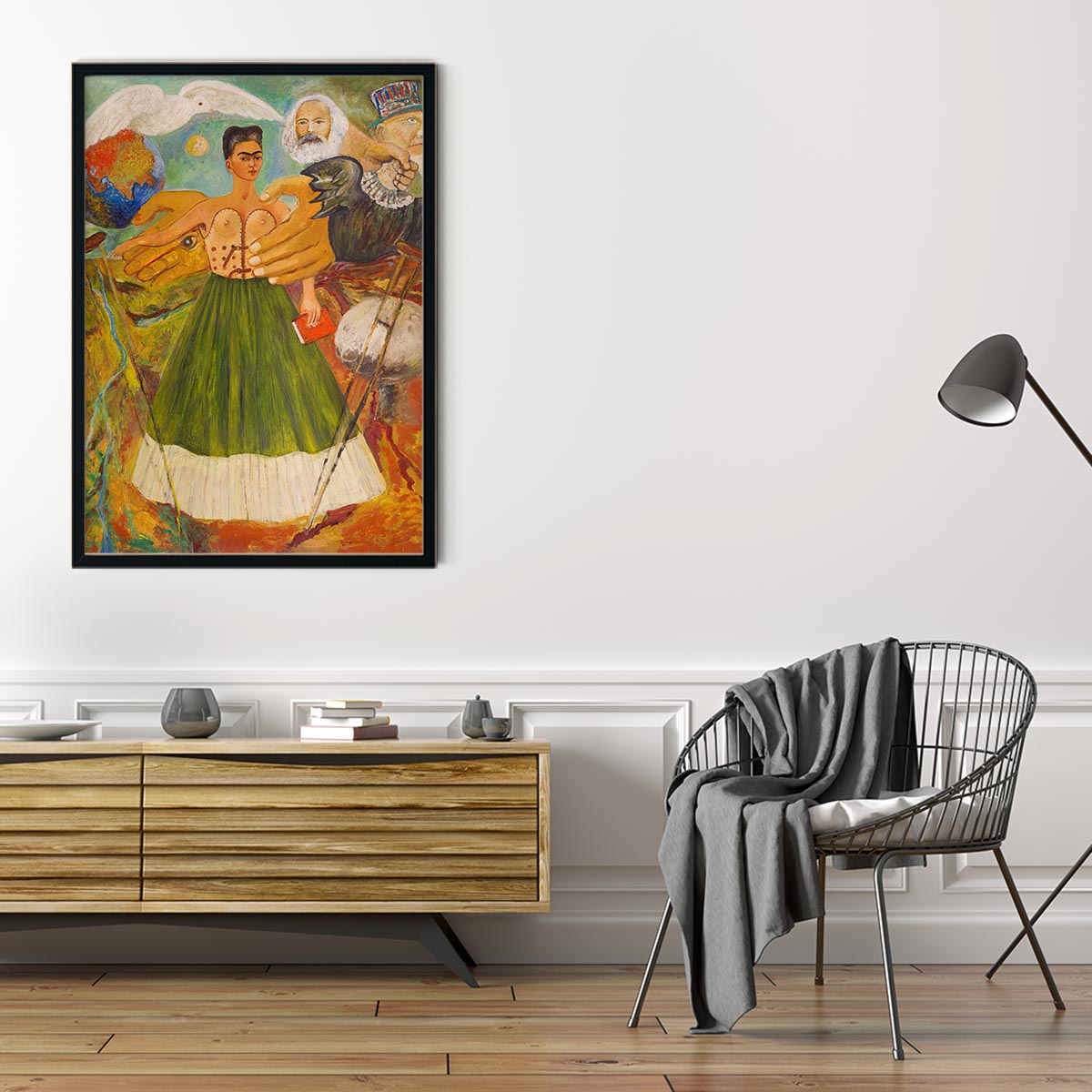 Marxism will give health to the Ill Art Print by Frida Kahlo
