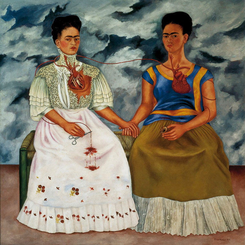 The Two Fridas Art Print by Frida Kahlo