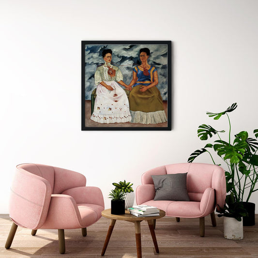 The Two Fridas Art Print by Frida Kahlo