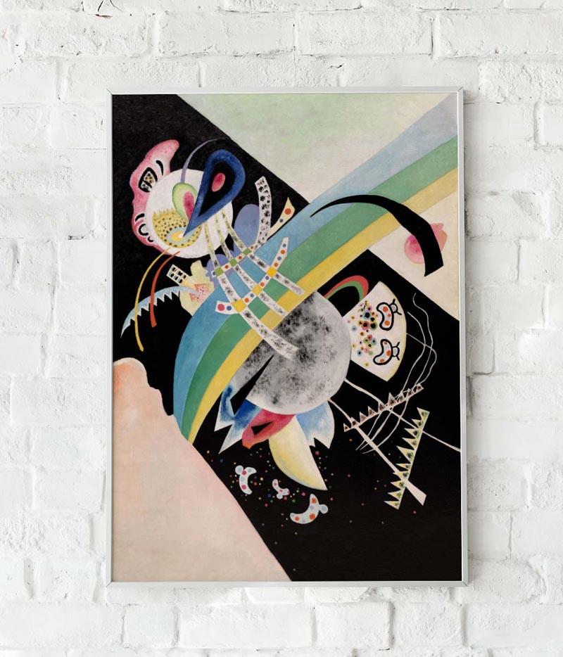 Circles on Black by Wassily Kandinsky Poster
