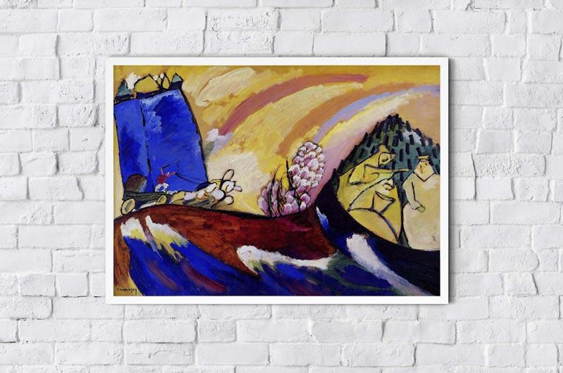 Painting with Troika by Wassily Kandinsky Poster