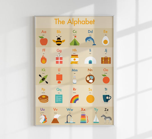 Full Alphabet - Children's Alphabet Poster Vertical in English