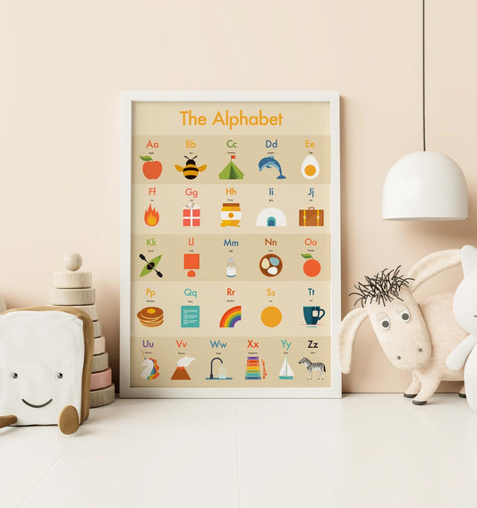 Full Alphabet - Children's Alphabet Poster Vertical in English