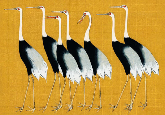7 Birds Japanese by Korin
