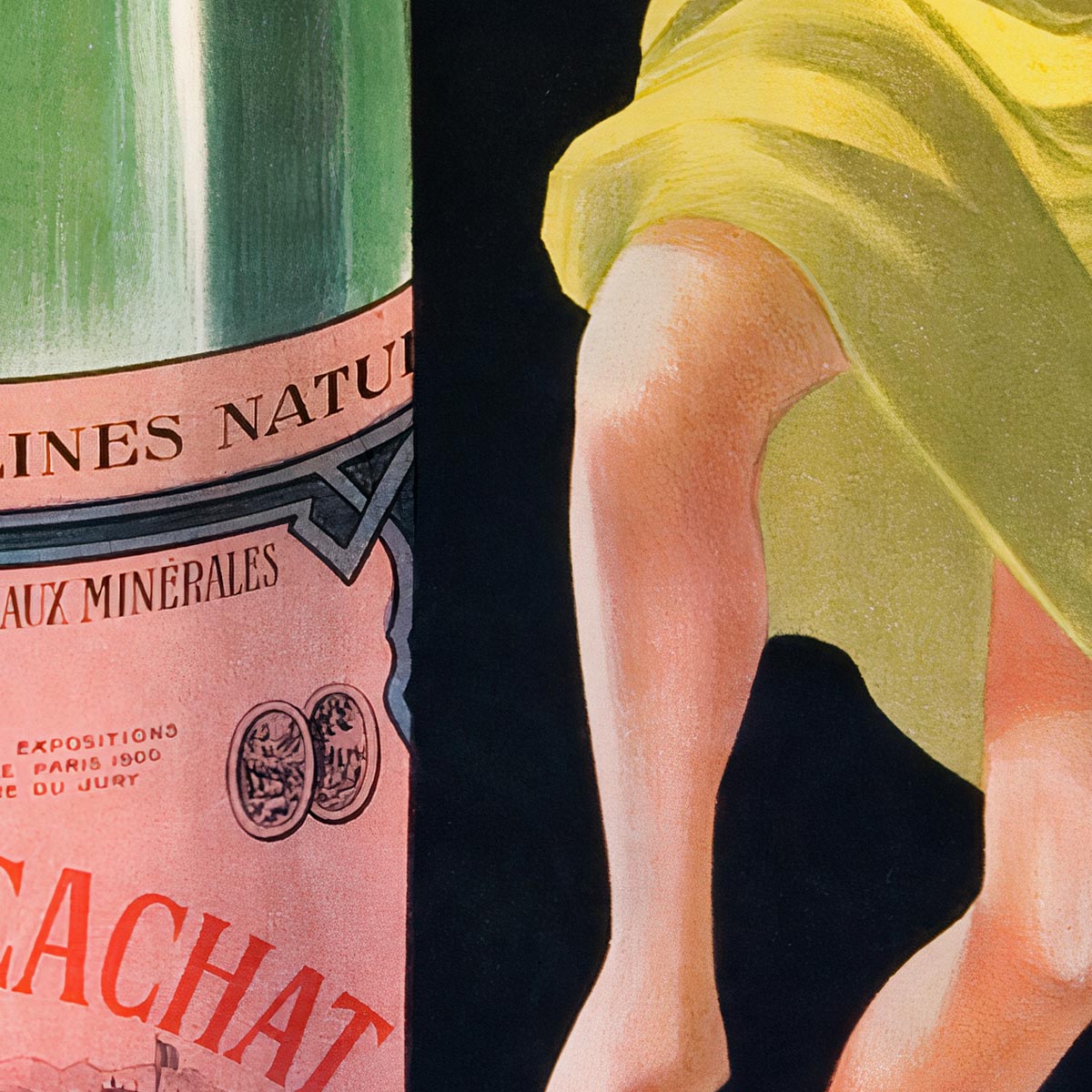 Drink all Evian-Cachat Art Print by Leonetto Cappiello