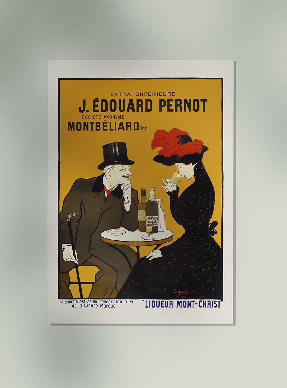 Man and Woman at a Cafe Art Print by Leonetto Cappiello