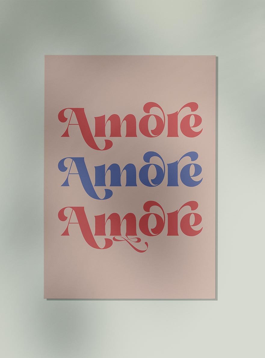 Amore Art Poster
