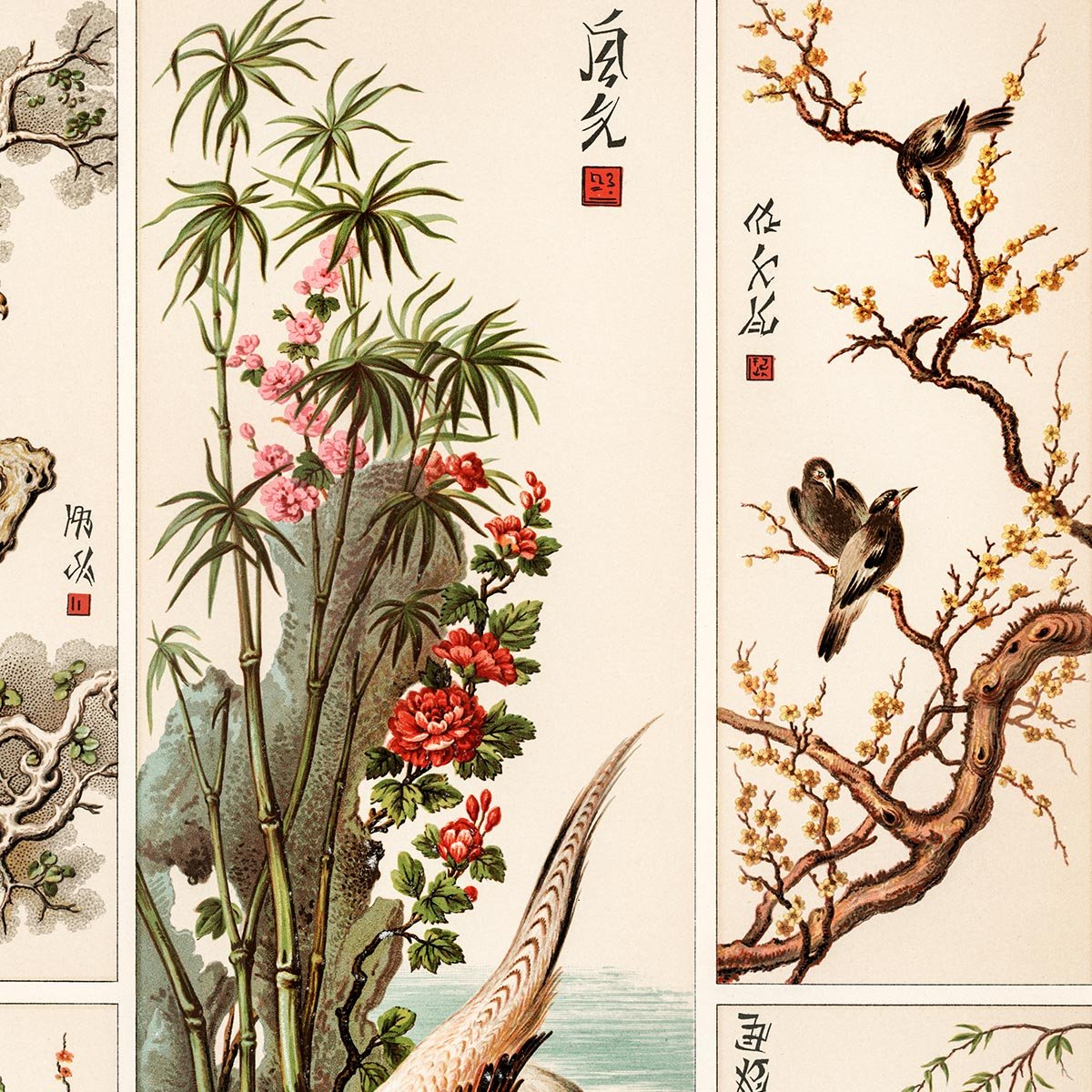 Chinese Engraving Poster