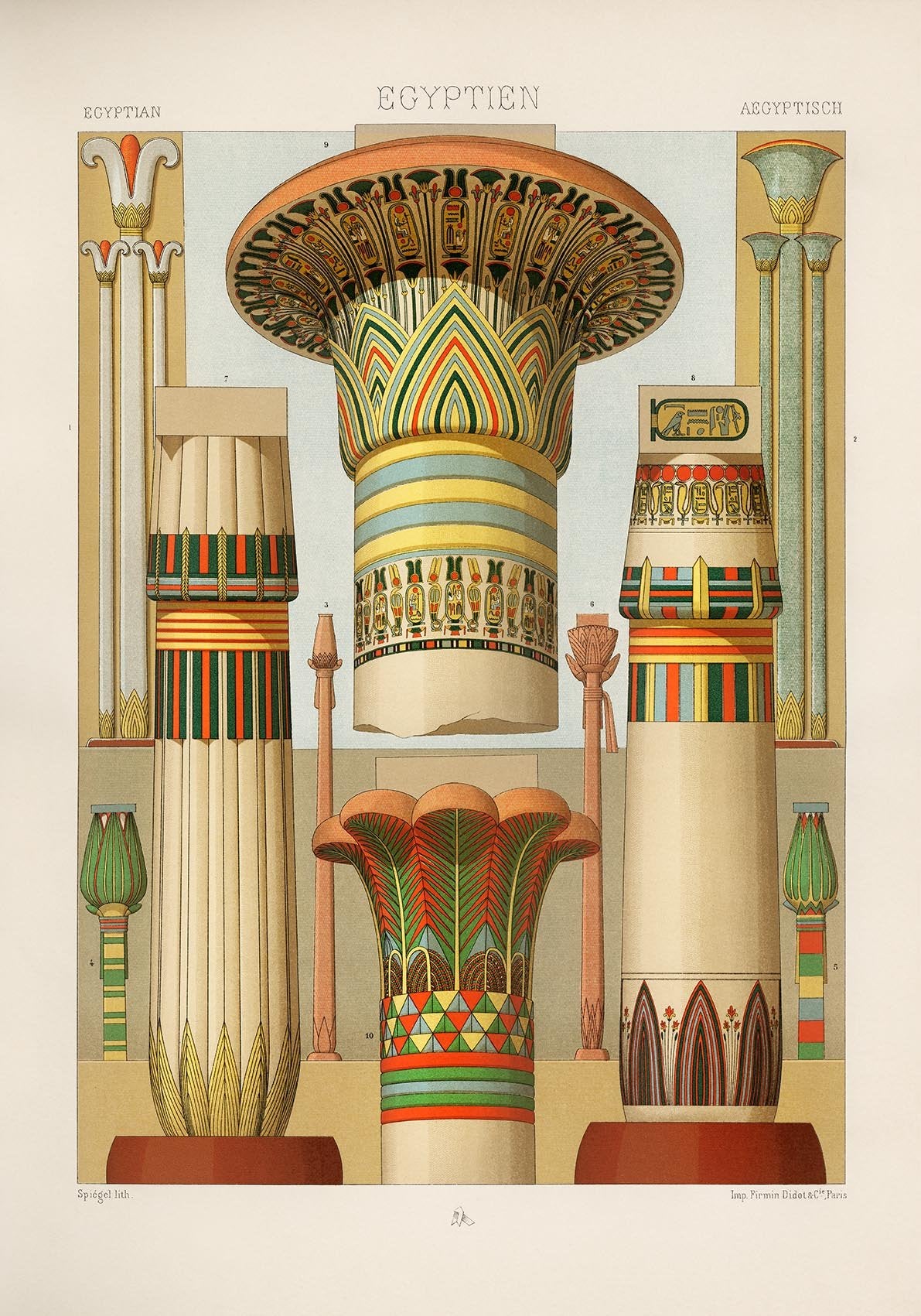 Egyptian Engraving Poster