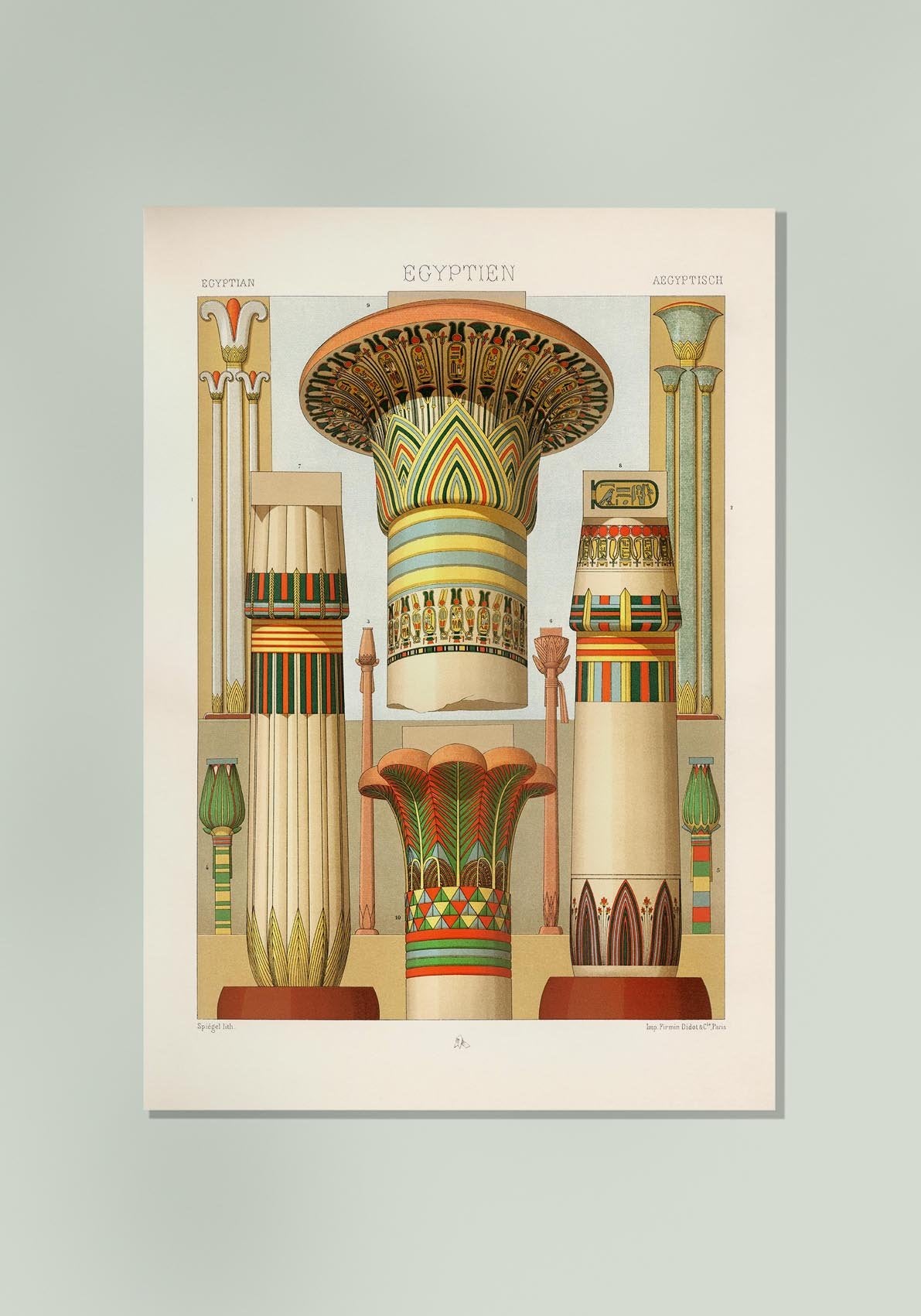 Egyptian Engraving Poster