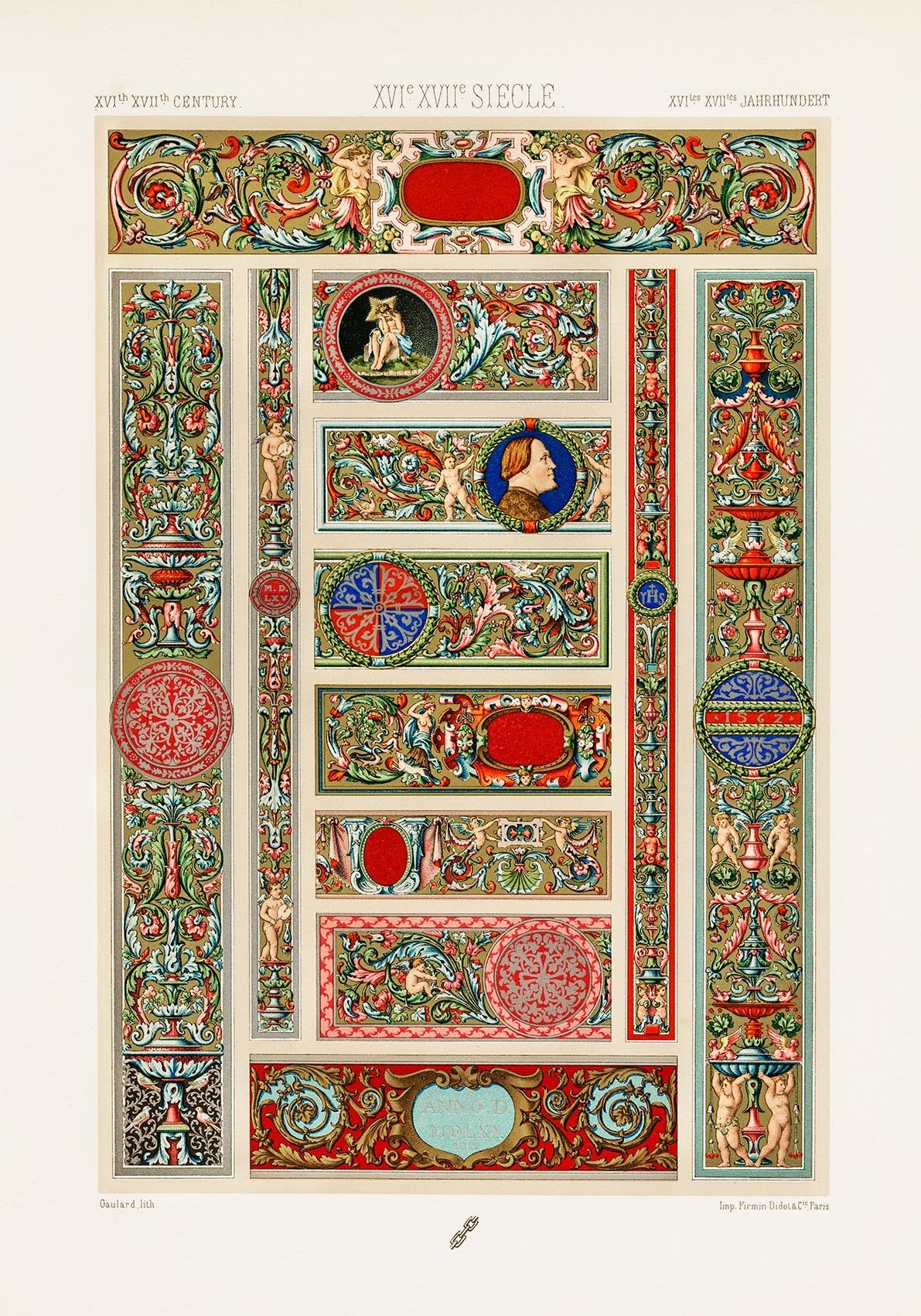 XVI - XVII Century Engraving Poster Nr 3