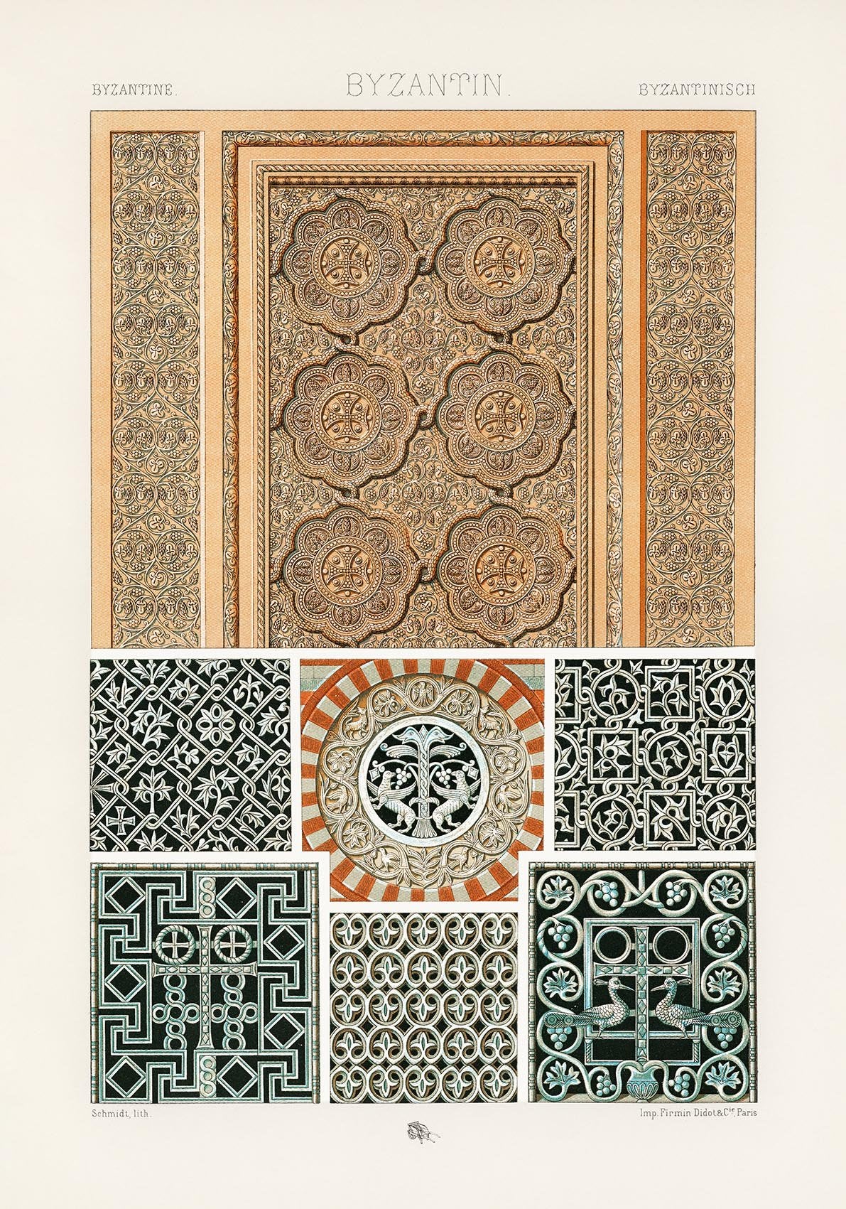 Byzantine Engraving Poster