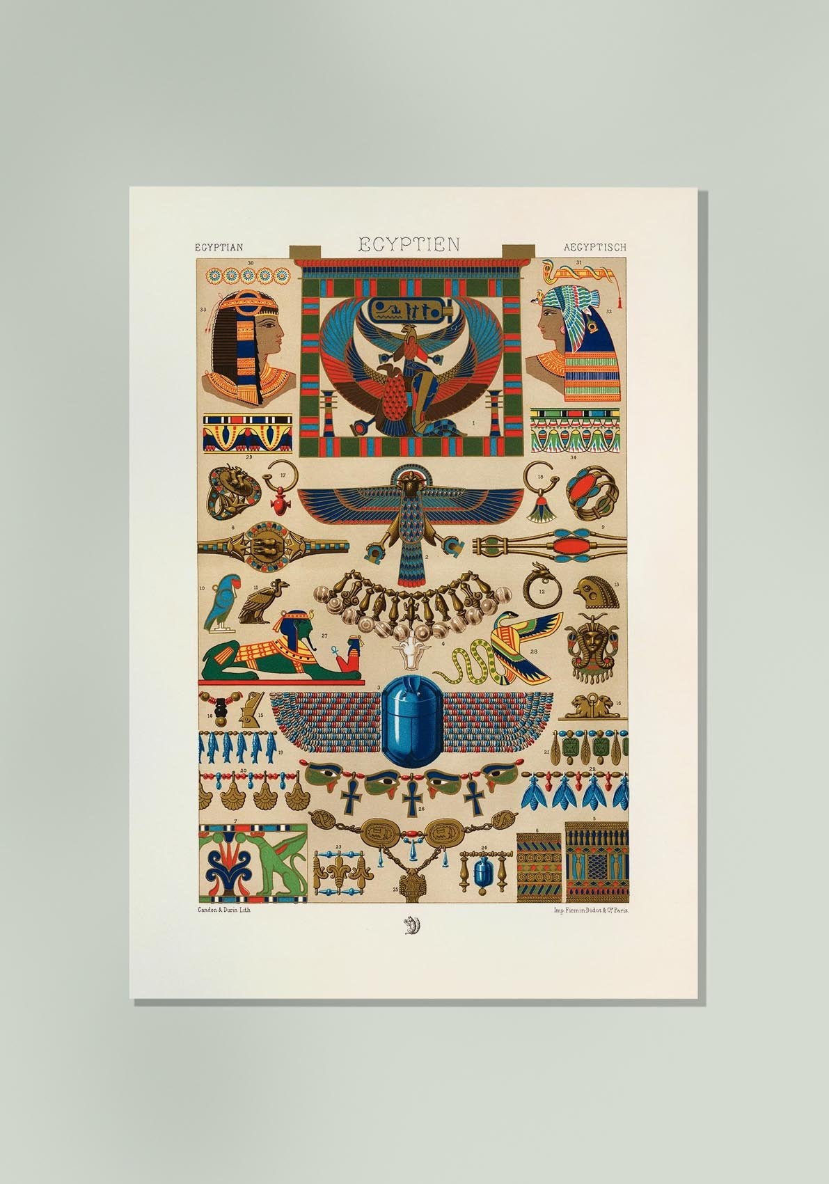 Egyptian Engraving Poster Nr 3
