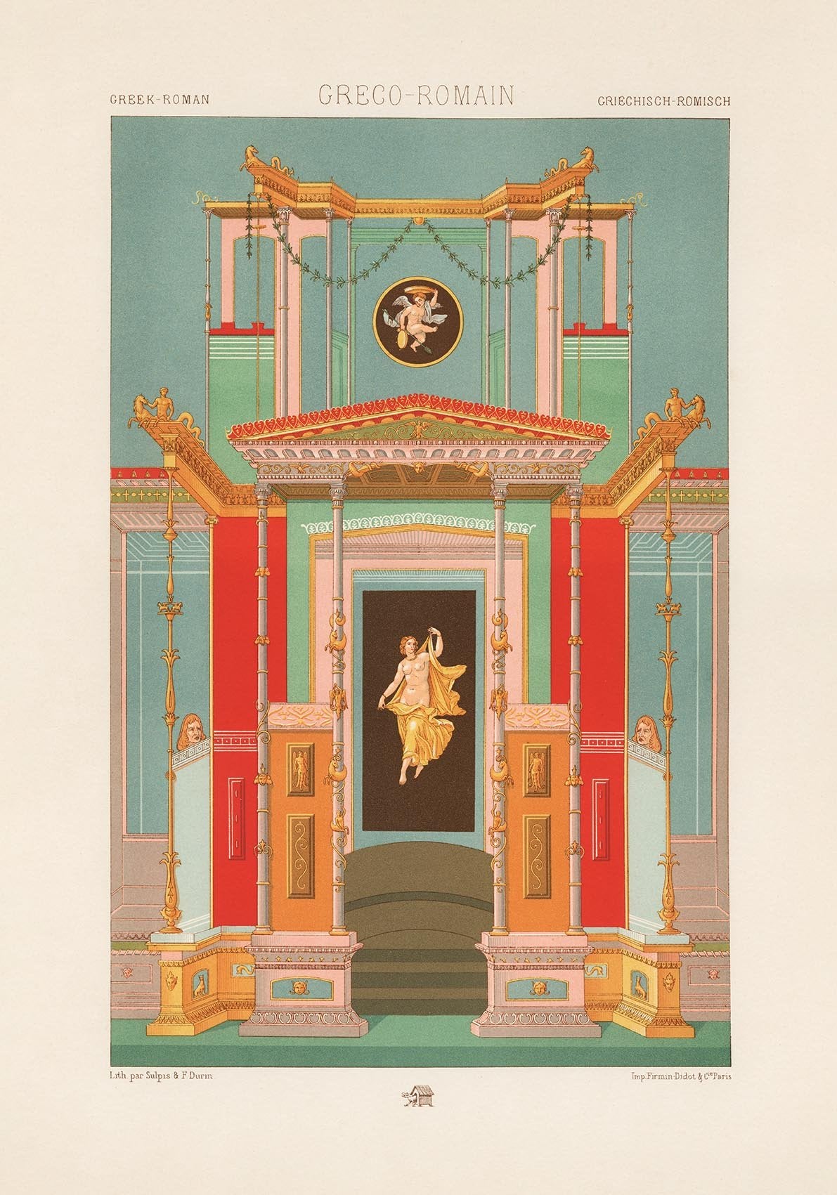 Greco-Roman Engraving Poster