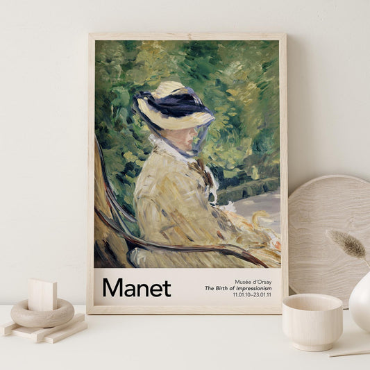 Madame Manet by Manet Exhibition Poster