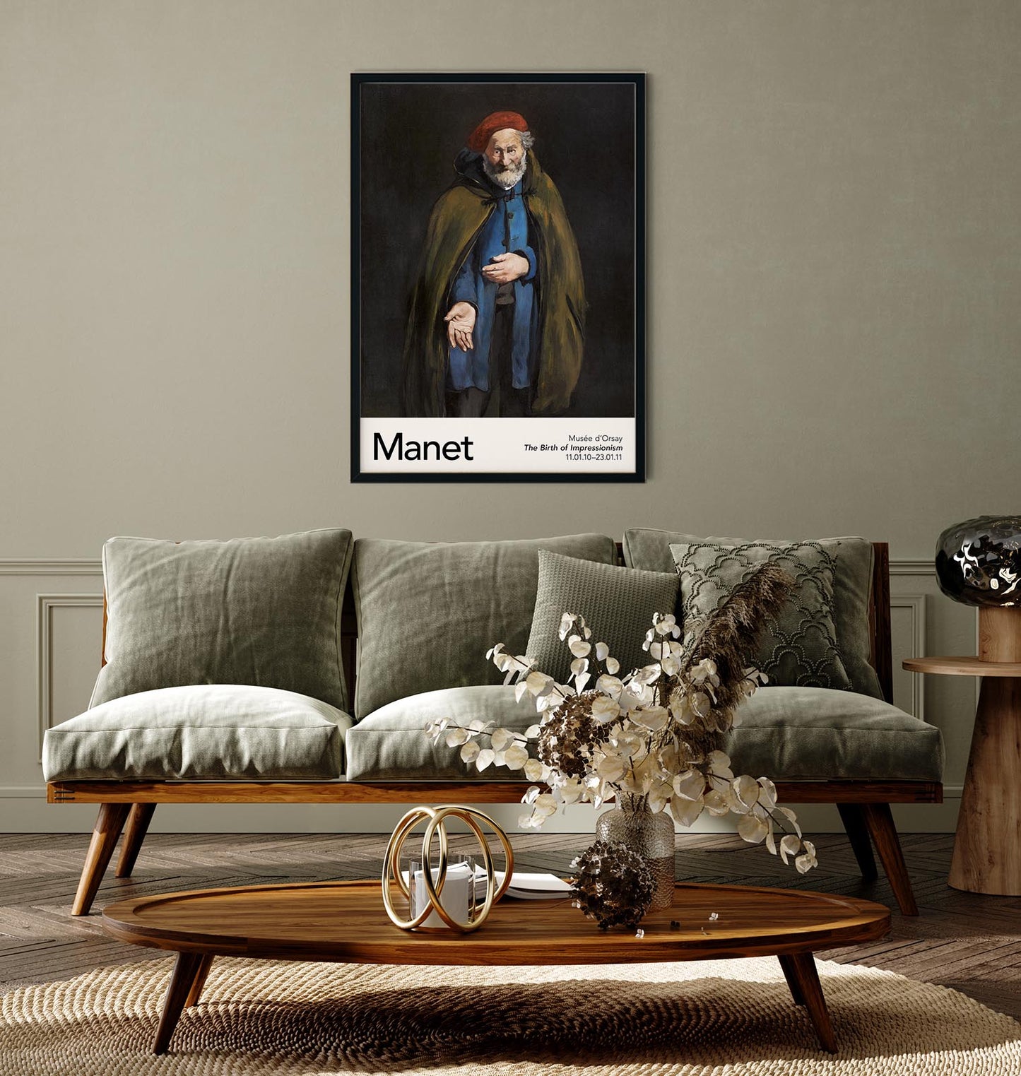 Beggar with a Duffle Coat by Manet Exhibition Poster
