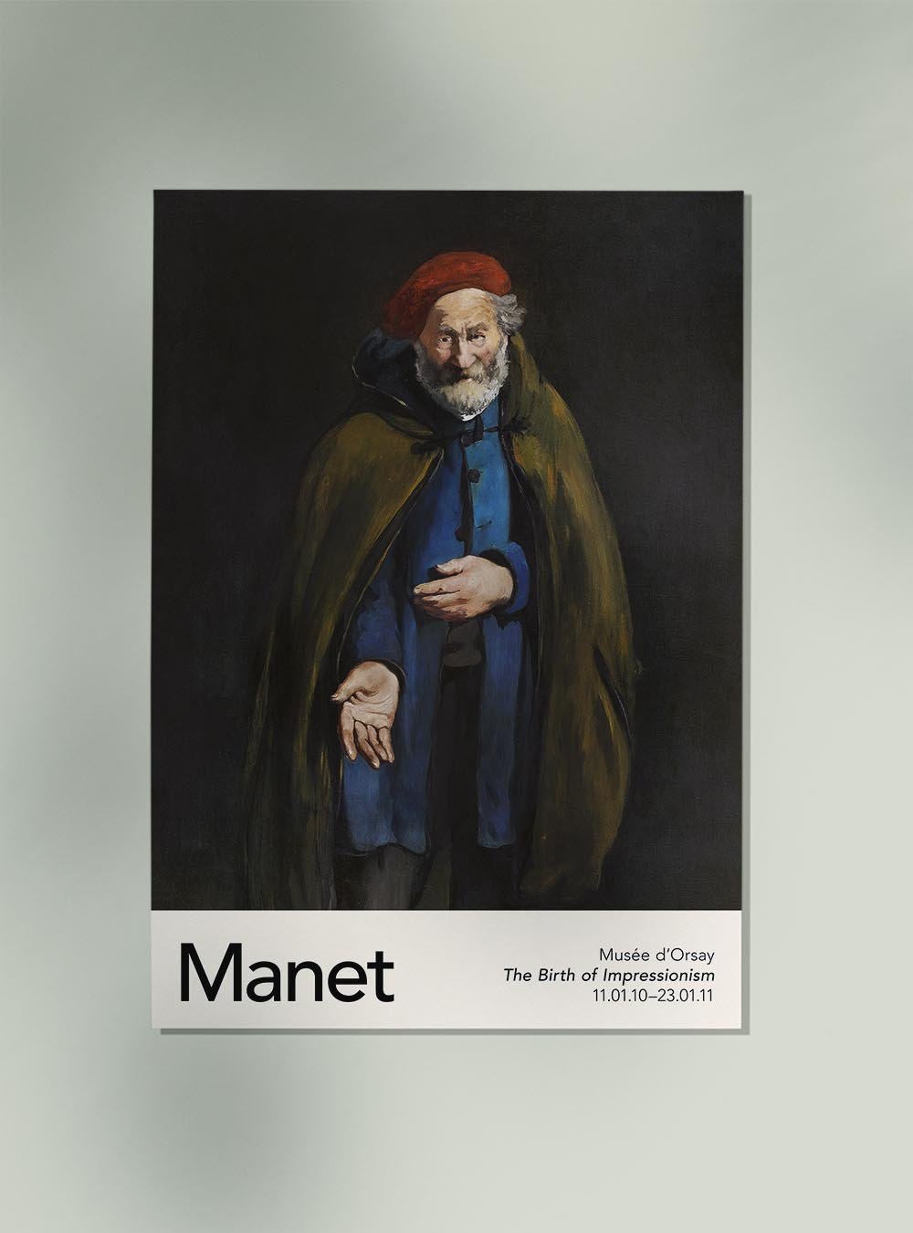 Beggar with a Duffle Coat by Manet Exhibition Poster