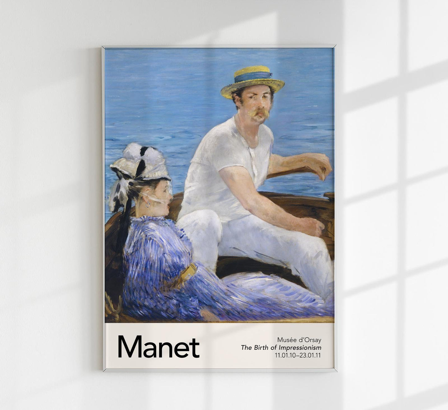 Boating by Manet Exhibition Poster