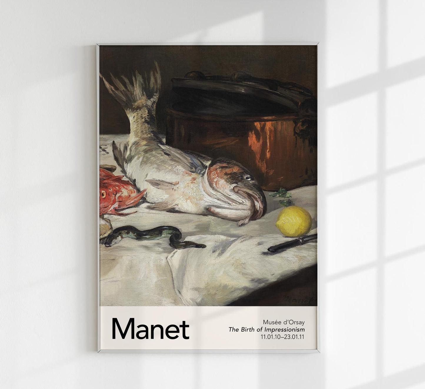Fish (Still Life) by Manet Exhibition Poster