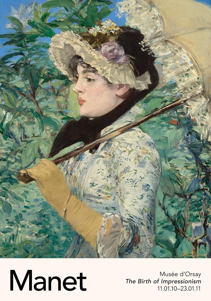 Jeanne Spring by Manet Exhibition Poster