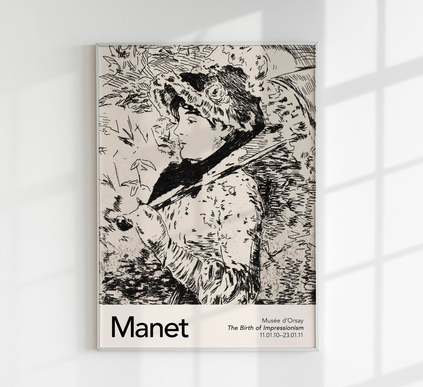 Jeanne Spring Drawing by Manet Exhibition Poster