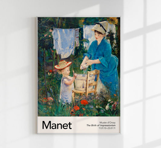 Laundry by Manet Exhibition Poster