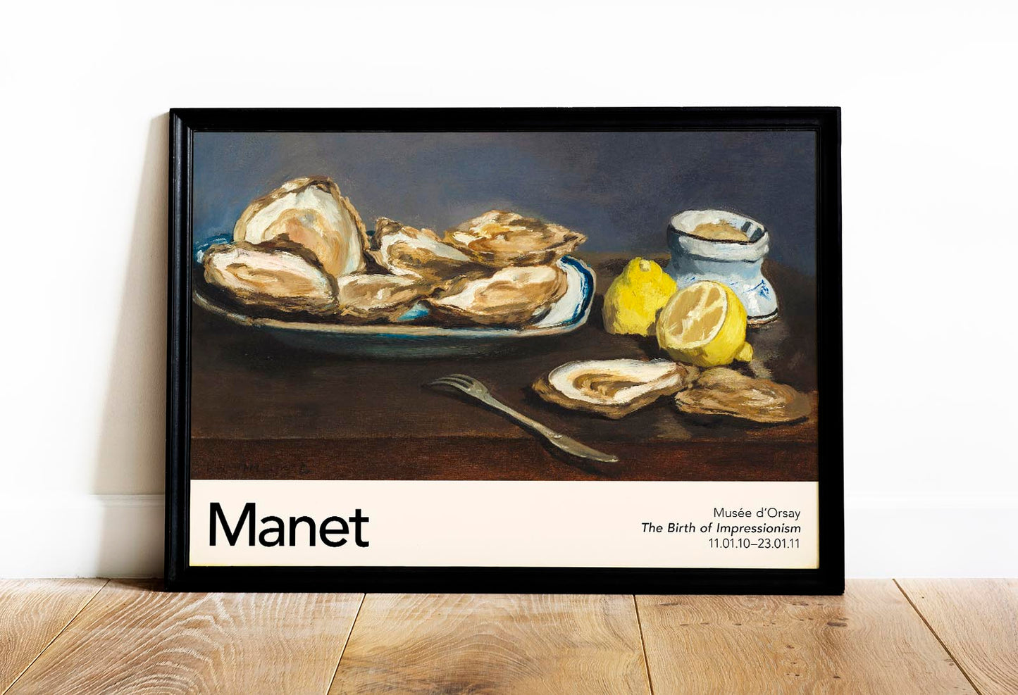 Oysters by Manet Exhibition Poster