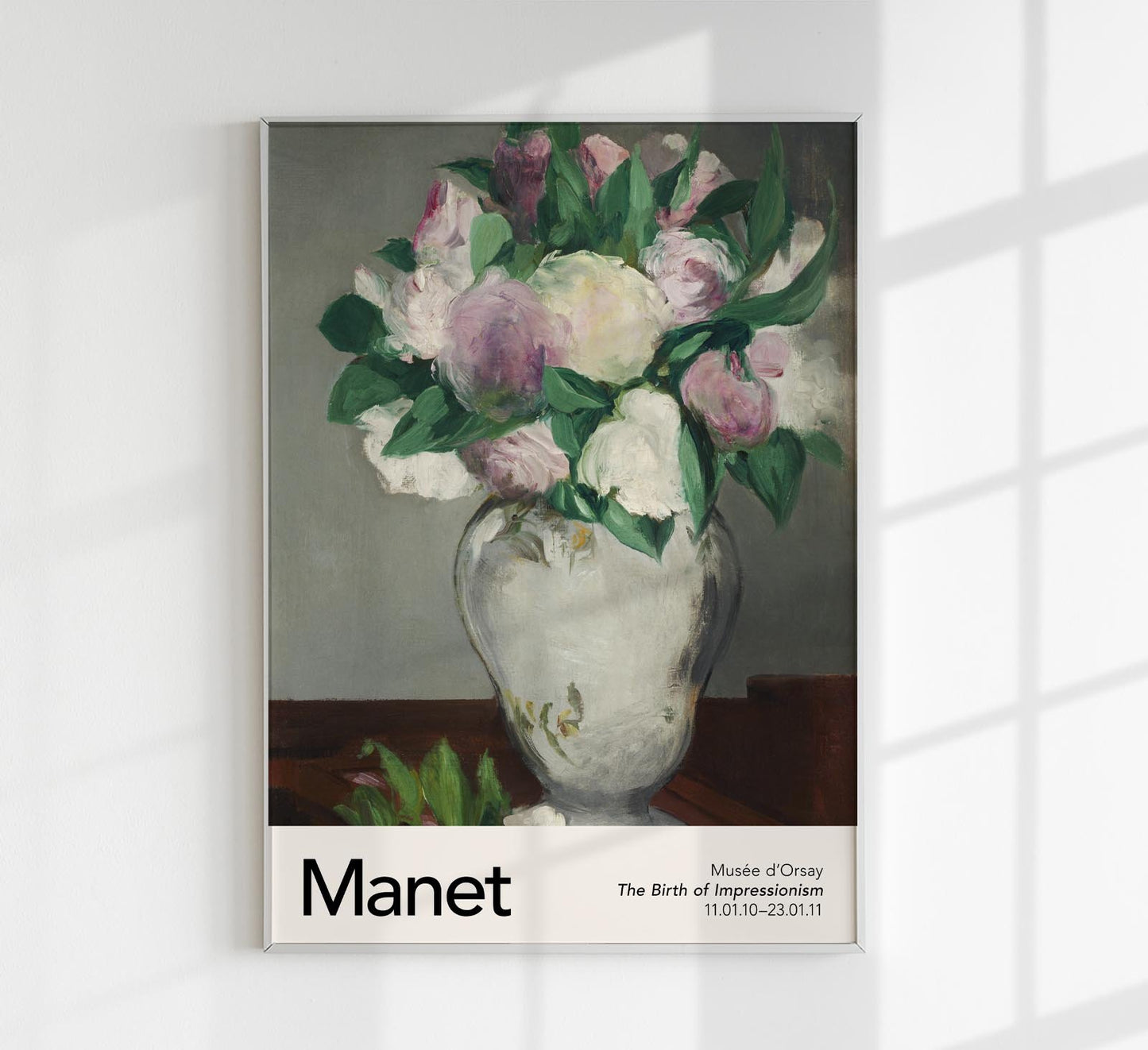 Peonies by Manet Exhibition Poster
