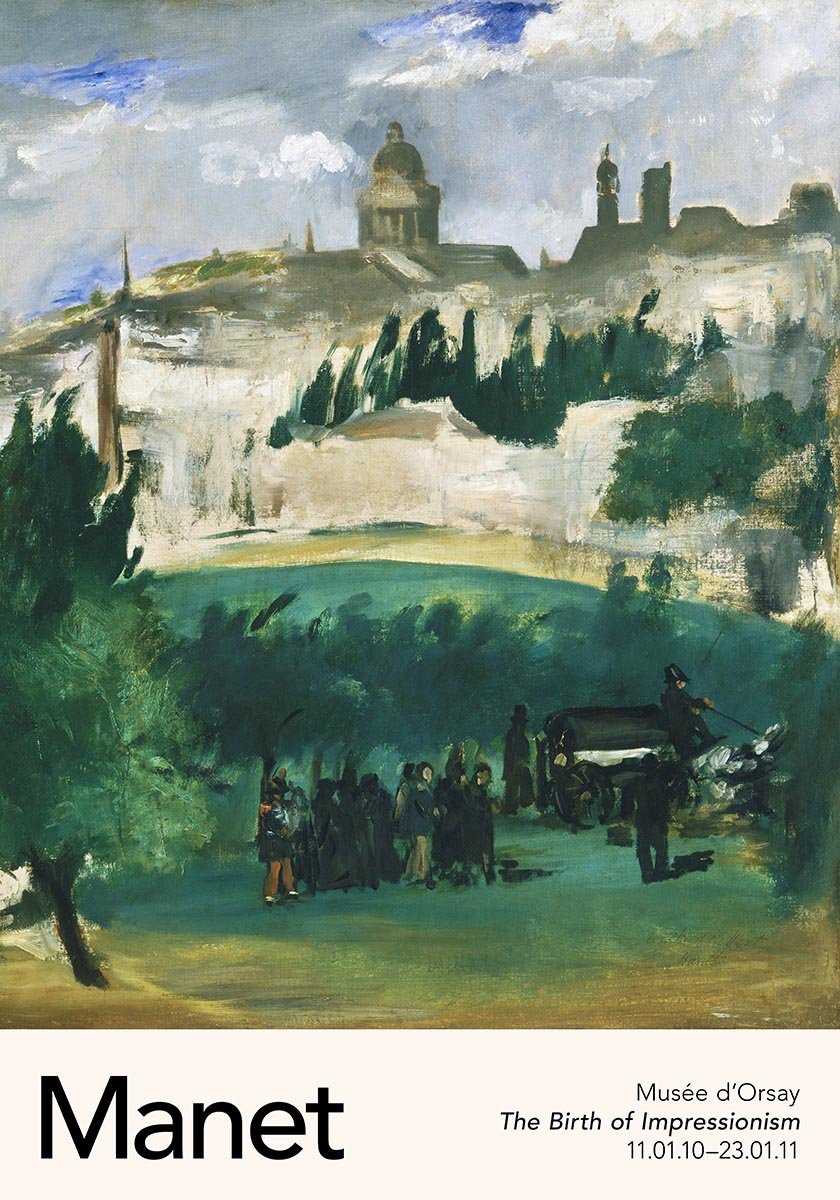 The Funeral by Manet Exhibition Poster