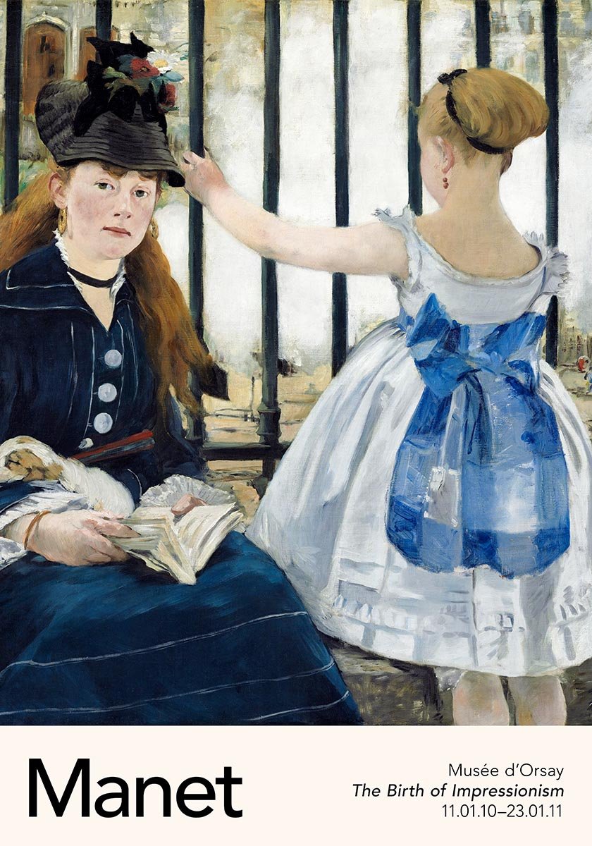 The Railway by Manet Exhibition Poster