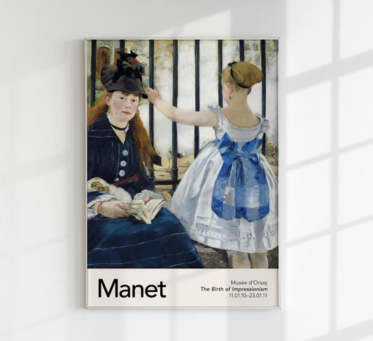The Railway by Manet Exhibition Poster