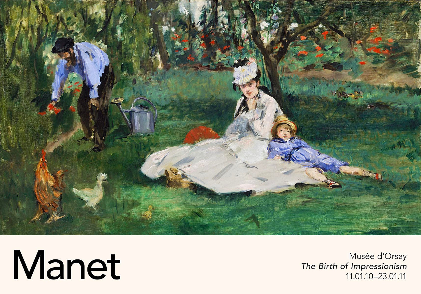 The Monet Family by Manet Exhibition Poster