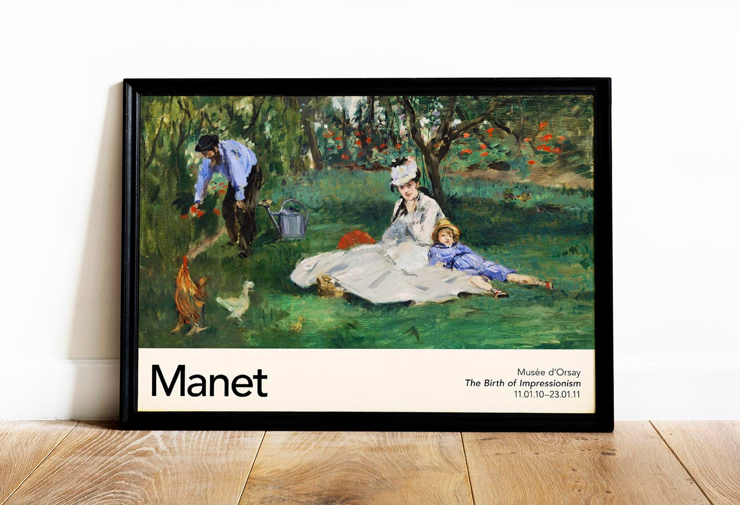 The Monet Family by Manet Exhibition Poster