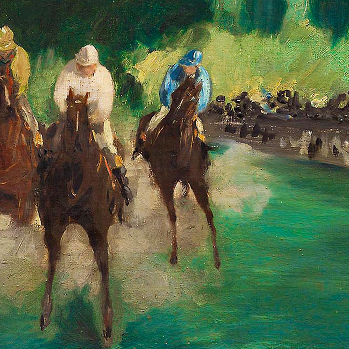 The Races at Longchamp by Manet Exhibition Poster