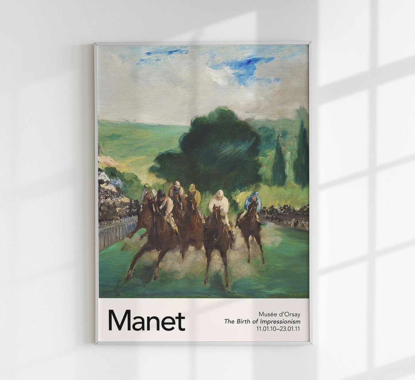 The Races at Longchamp by Manet Exhibition Poster