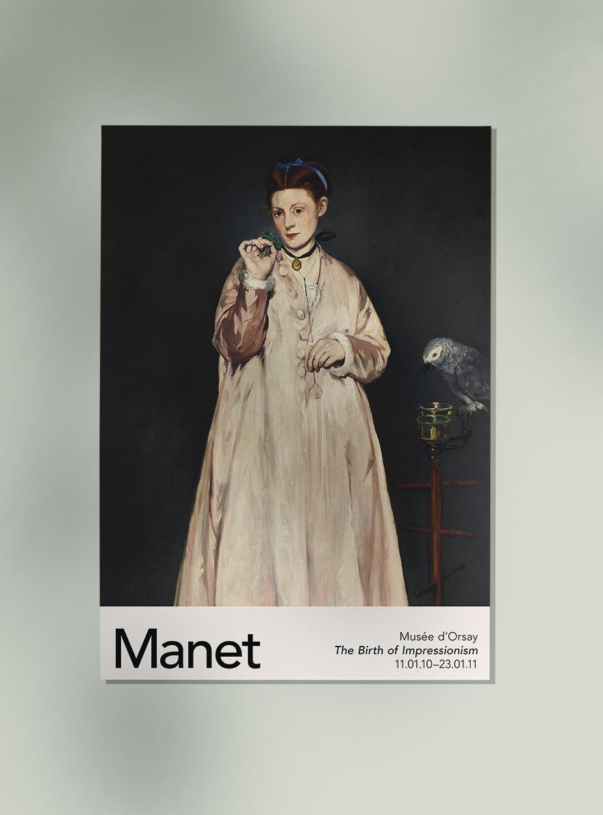 Young Lady in 1866 by Manet Exhibition Poster