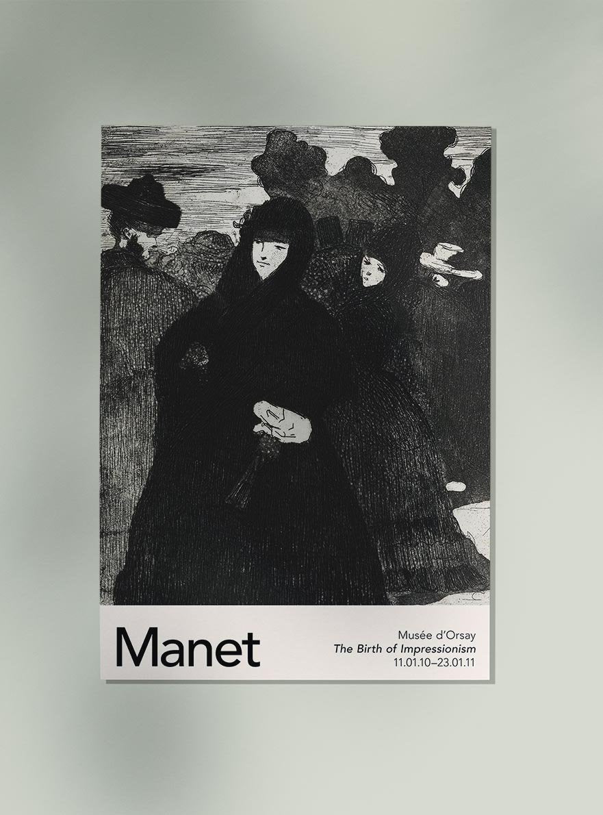 At the Prado II by Manet Exhibition Poster
