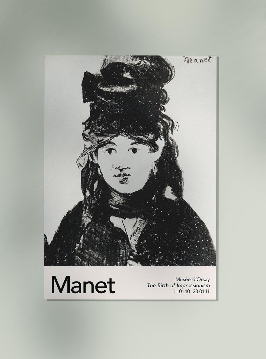 Berthe Morisot Nr 1 by Manet Exhibition Poster