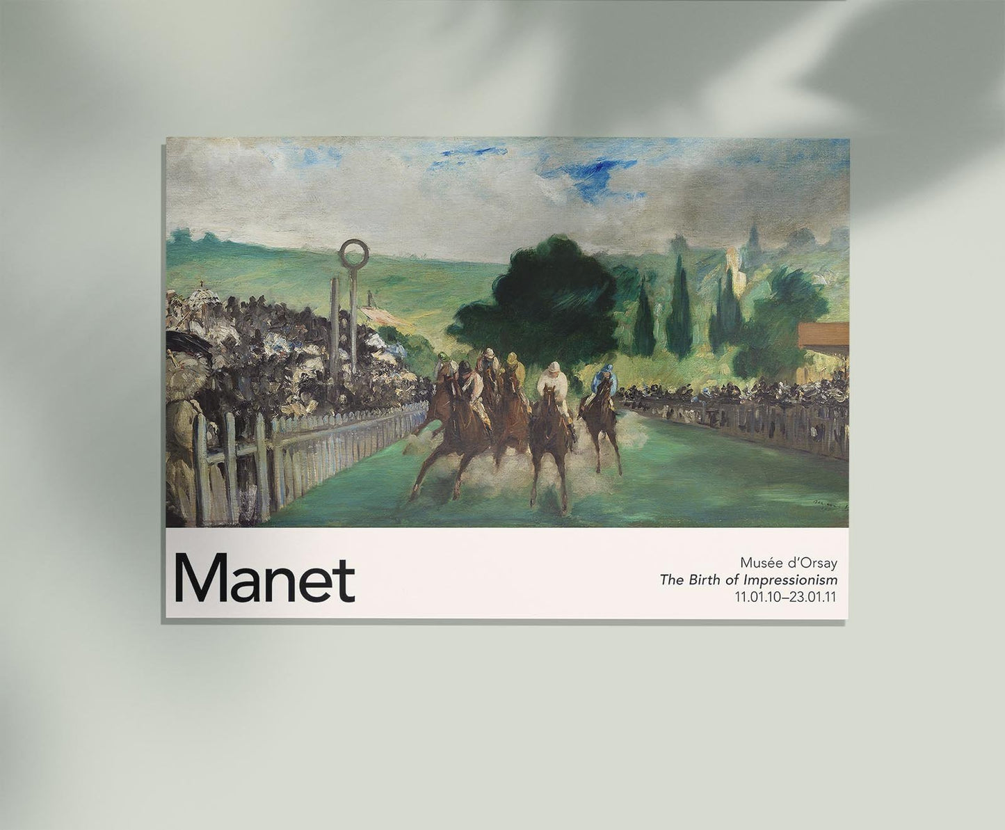 The Races at Longchamp Nr 2 by Manet Exhibition Poster
