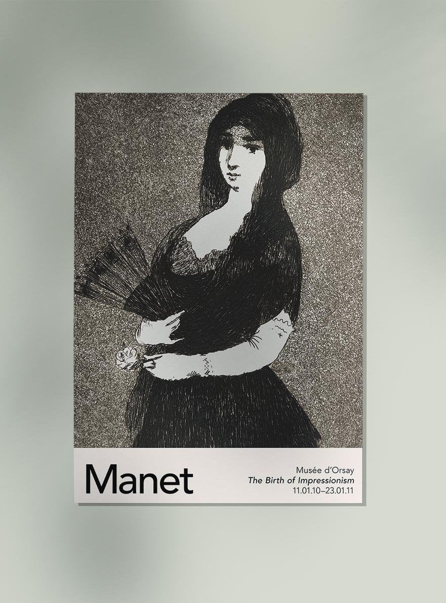 Exotic Flower by Manet Exhibition Poster
