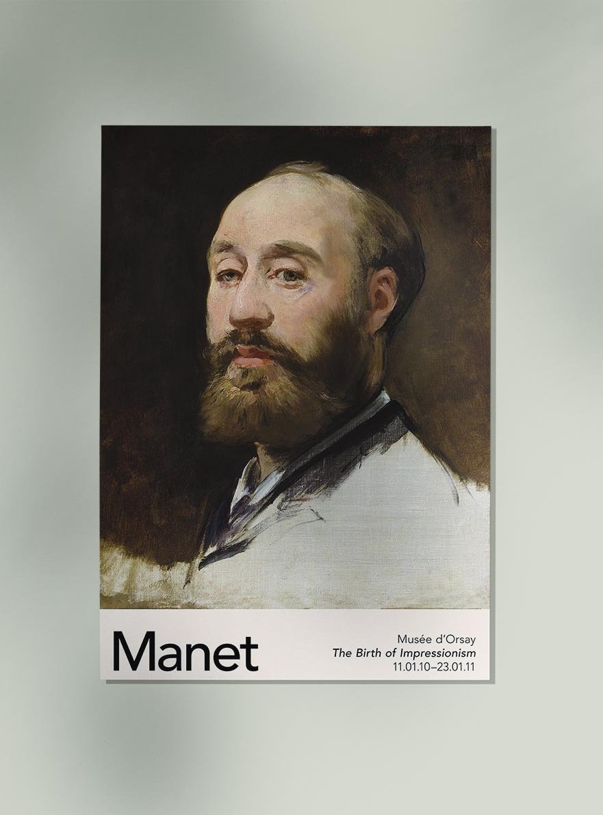 Head of Jean Baptiste Faure by Manet Exhibition Poster