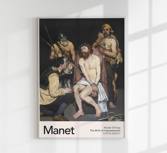 Jesus Mocked by the Soldiers by Manet Exhibition Poster