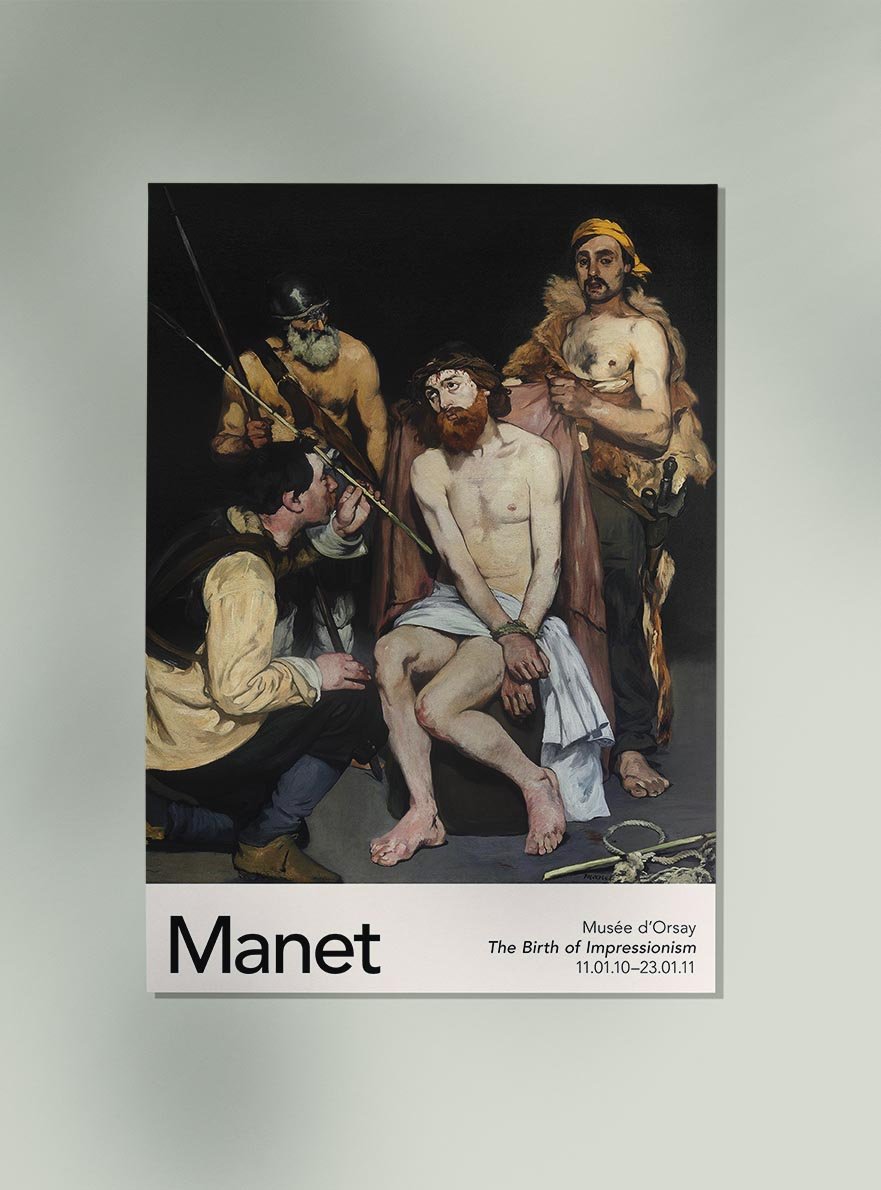Jesus Mocked by the Soldiers by Manet Exhibition Poster