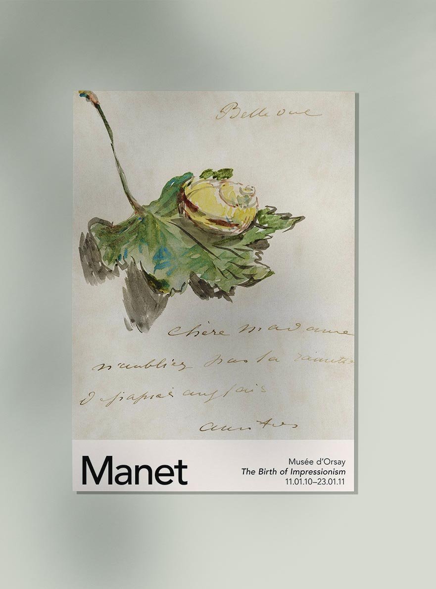 Snail on a Leaf by Manet Exhibition Poster